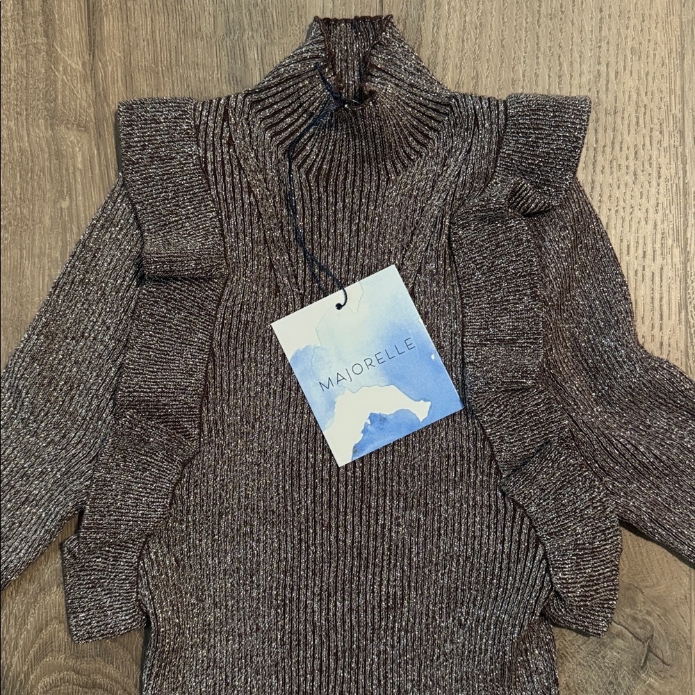 NWT MAJORELLE  Annie Sweater in Bronze - Picture 3 of 8